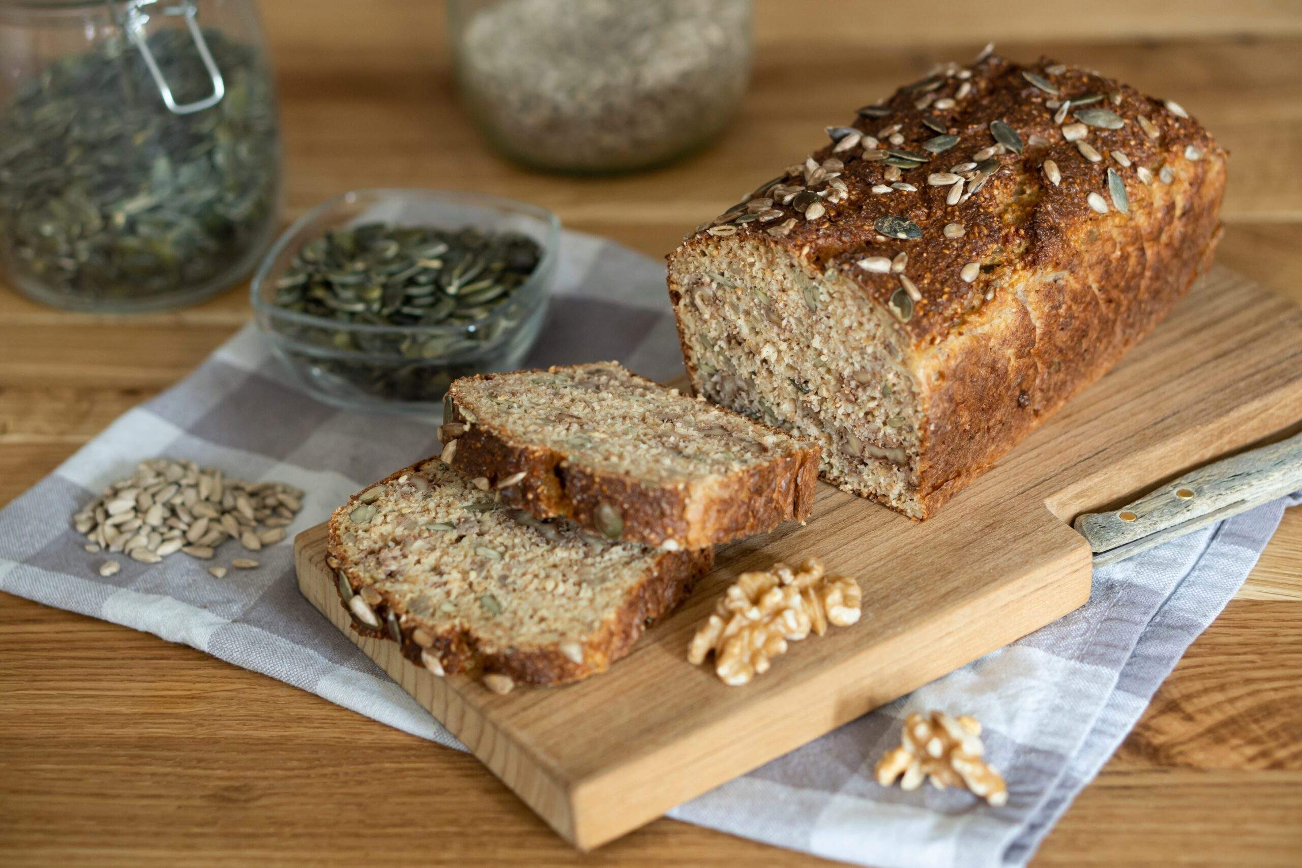 Homemade,Dark,Diet,Autumn,Bread,,Pumpkin,Whole,Grain,Bread,,Home