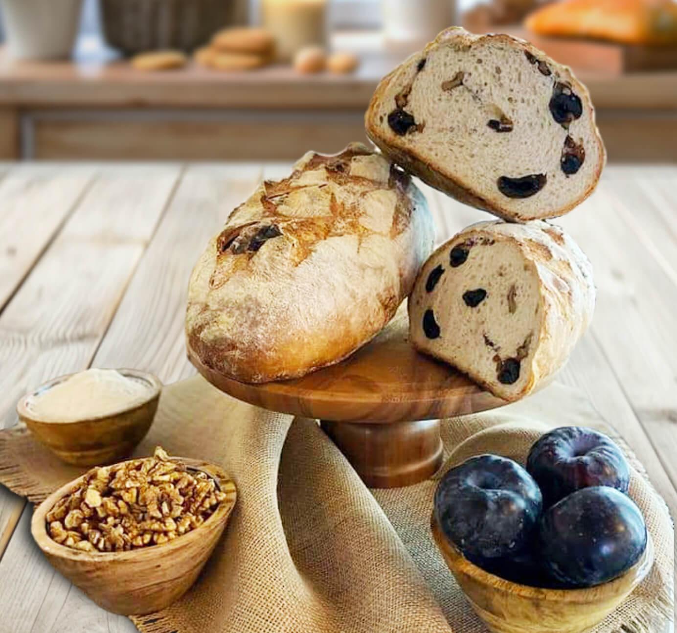 Paine cu prune si nuci – Reteta Pakmaya Paine cu prune si nuci - Reteta Pakmaya